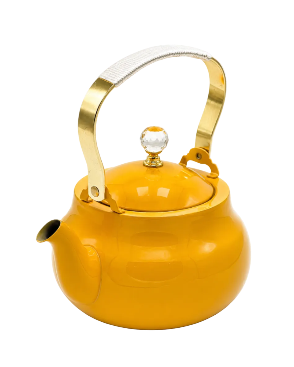 1.5L Vintage Yellow Stainless Steel Kettle