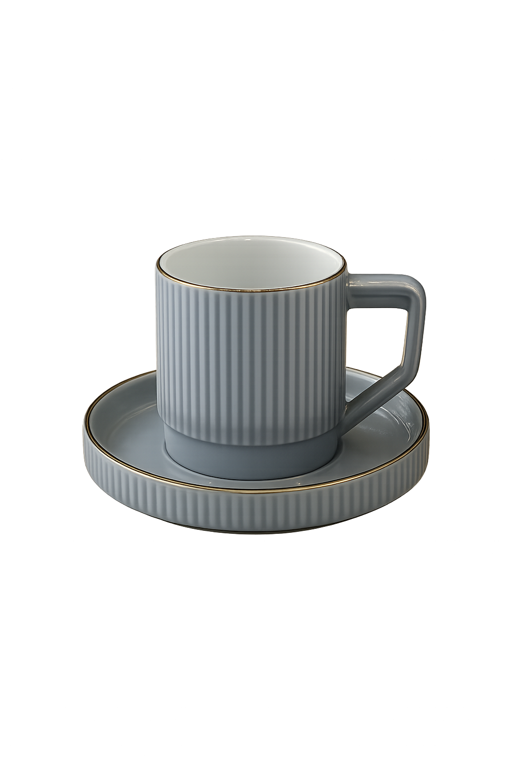 Set of 6 Modern Ceramic Coffee Cups