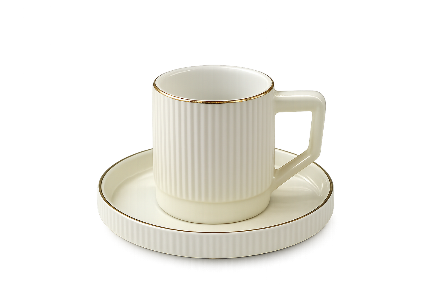 Set of 6 Modern Ceramic Coffee Cups