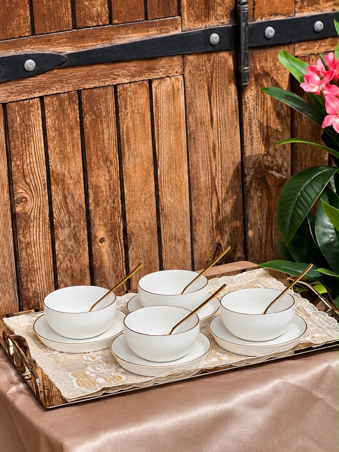 Bavaria Gold Meghle Bowl Set – 12 Pieces
