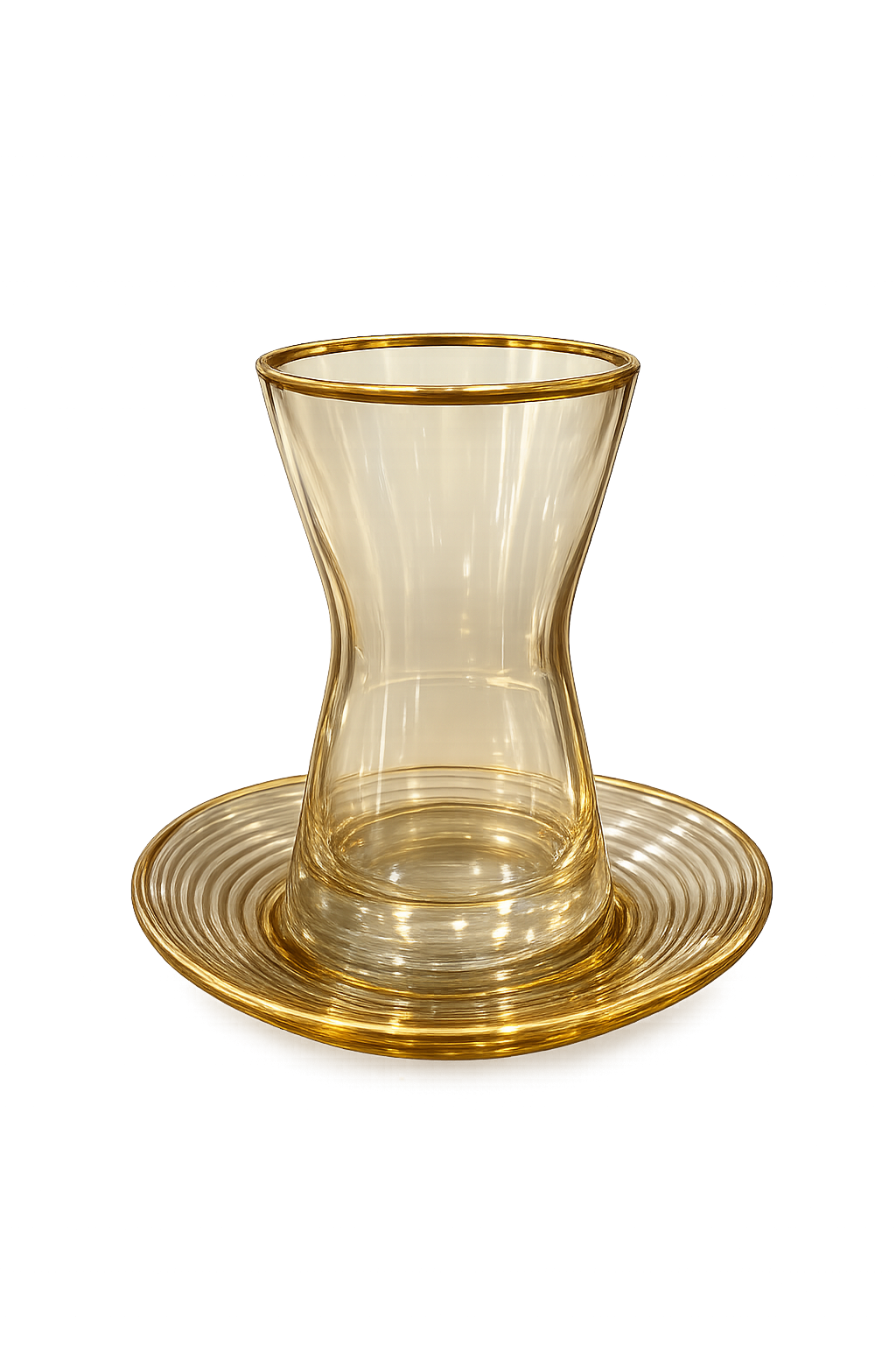 Turkish Golden LAV Tea Glass Set