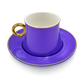 Set of 6 Modern Pastel Lavender Tea Cups