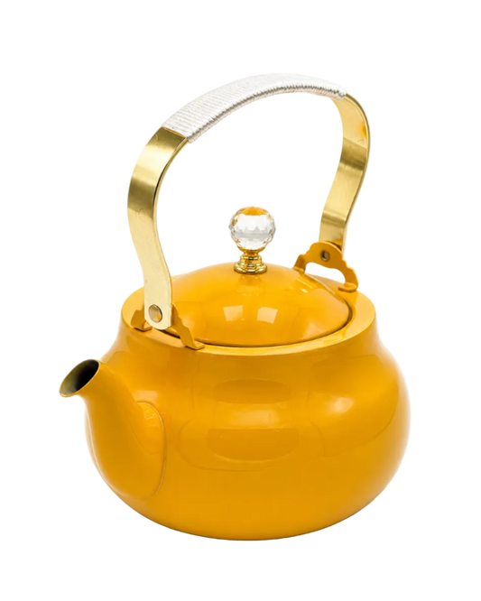 1.5L Vintage Yellow Stainless Steel Kettle