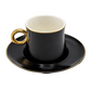 Set of 6 Modern Pastel Black Tea Cups