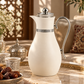 Classic Elegance Thermal Flask – Ivory & Silver