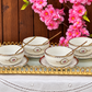 Classic Royal Gold Meghle Bowl Set – 12 Pieces