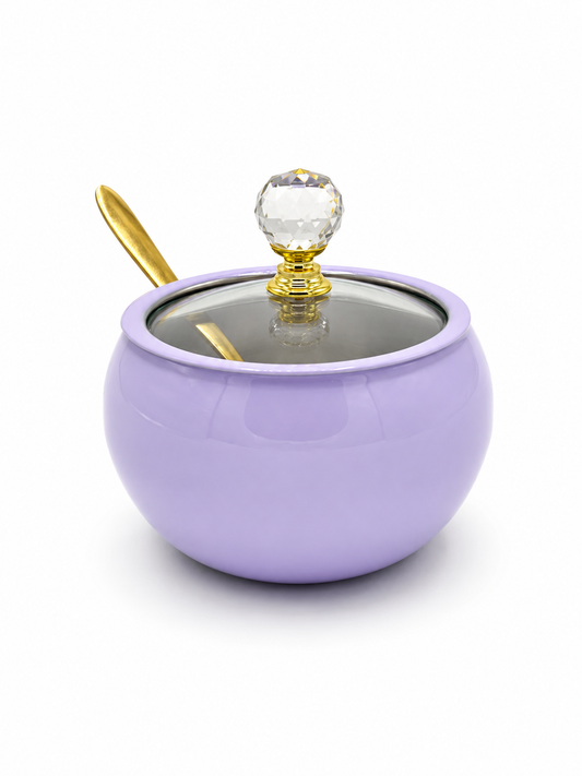 Lavender Stainless Steel Sugar or Matte Container