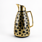 Luxury Geometric Thermal Flask – Black & Gold