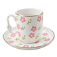 Pink Blossom Turkish Coffee Cup & Saucer Set