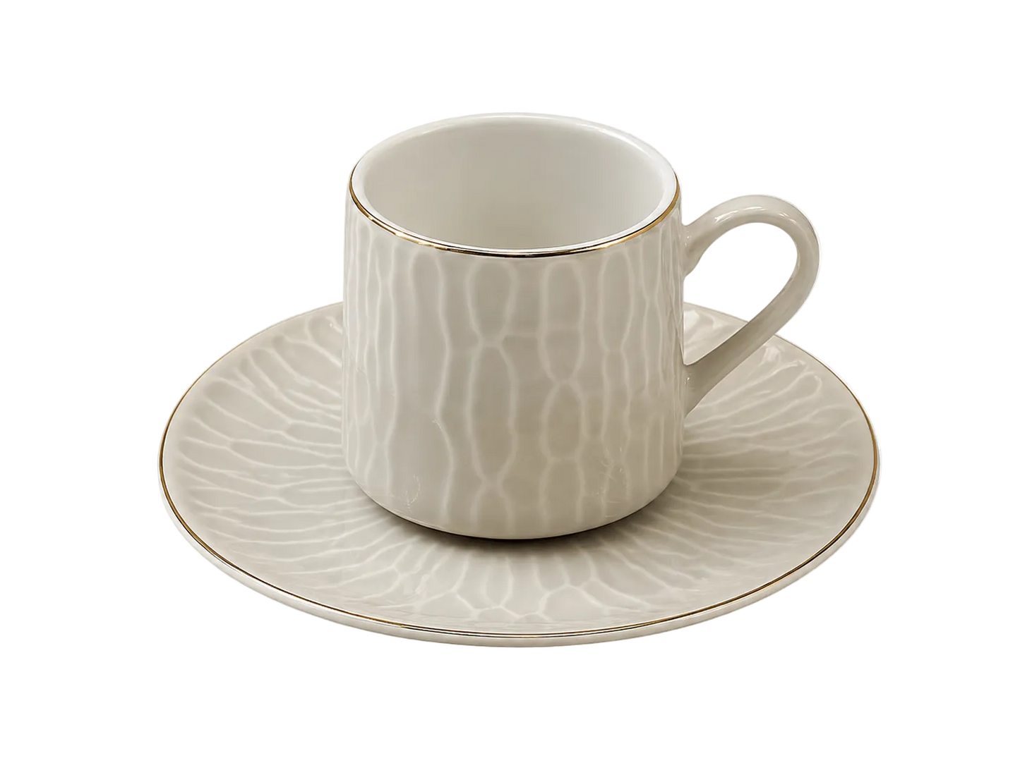 Set of 6 Modern Ceramic Coffee Cups