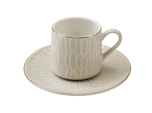 Set of 6 Modern Ceramic Coffee Cups