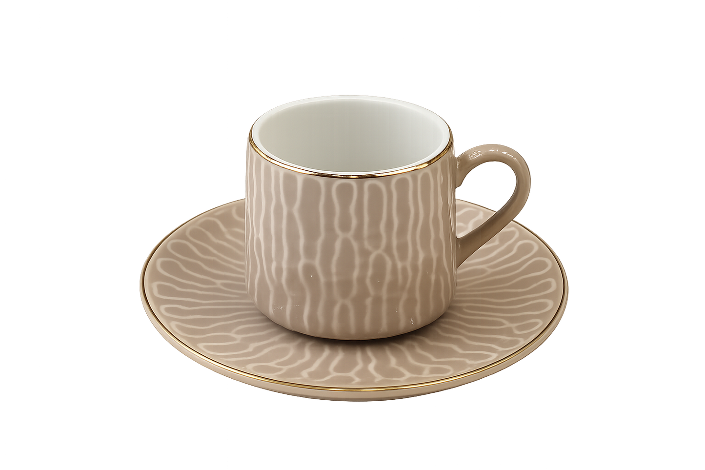 Set of 6 Modern Ceramic Coffee Cups