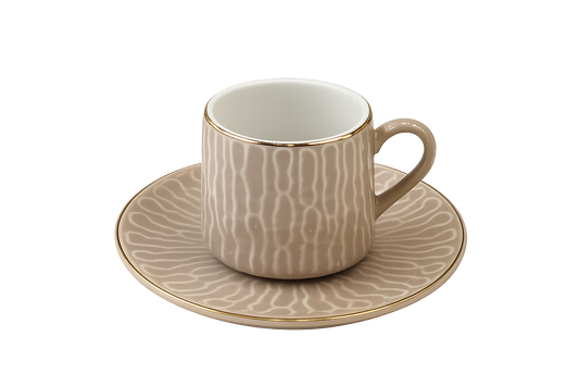 Set of 6 Modern Ceramic Coffee Cups