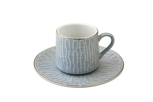 Set of 6 Modern Ceramic Coffee Cups