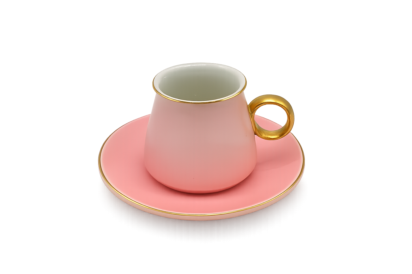 Set of 6 Blush Pink Coffee Cups