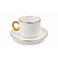Classic Elegance Tea Cup & Saucer Set – White & Gold