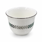 Silver Arabic Coffee Cups | White & Silver