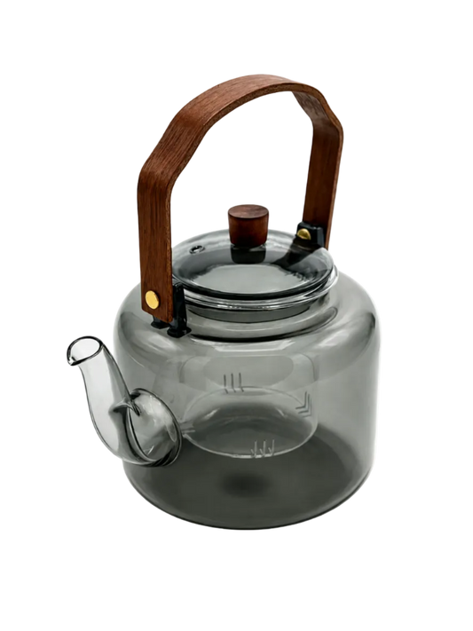 Borosilicate Smoke Black Glass Kettle 1500ML