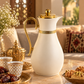Classic Elegance Thermal Flask – Ivory & Gold