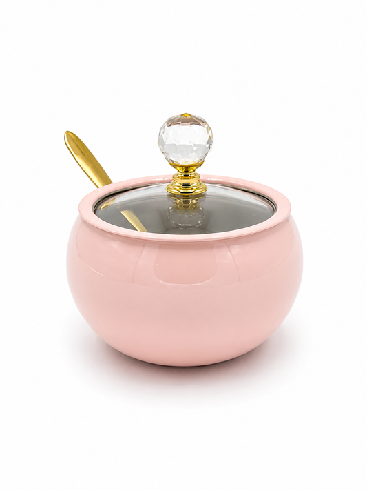 Baby Pink Stainless Steel Sugar or Matte Container