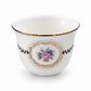 Royal Blossom Arabic Coffee Cups – White & Gold