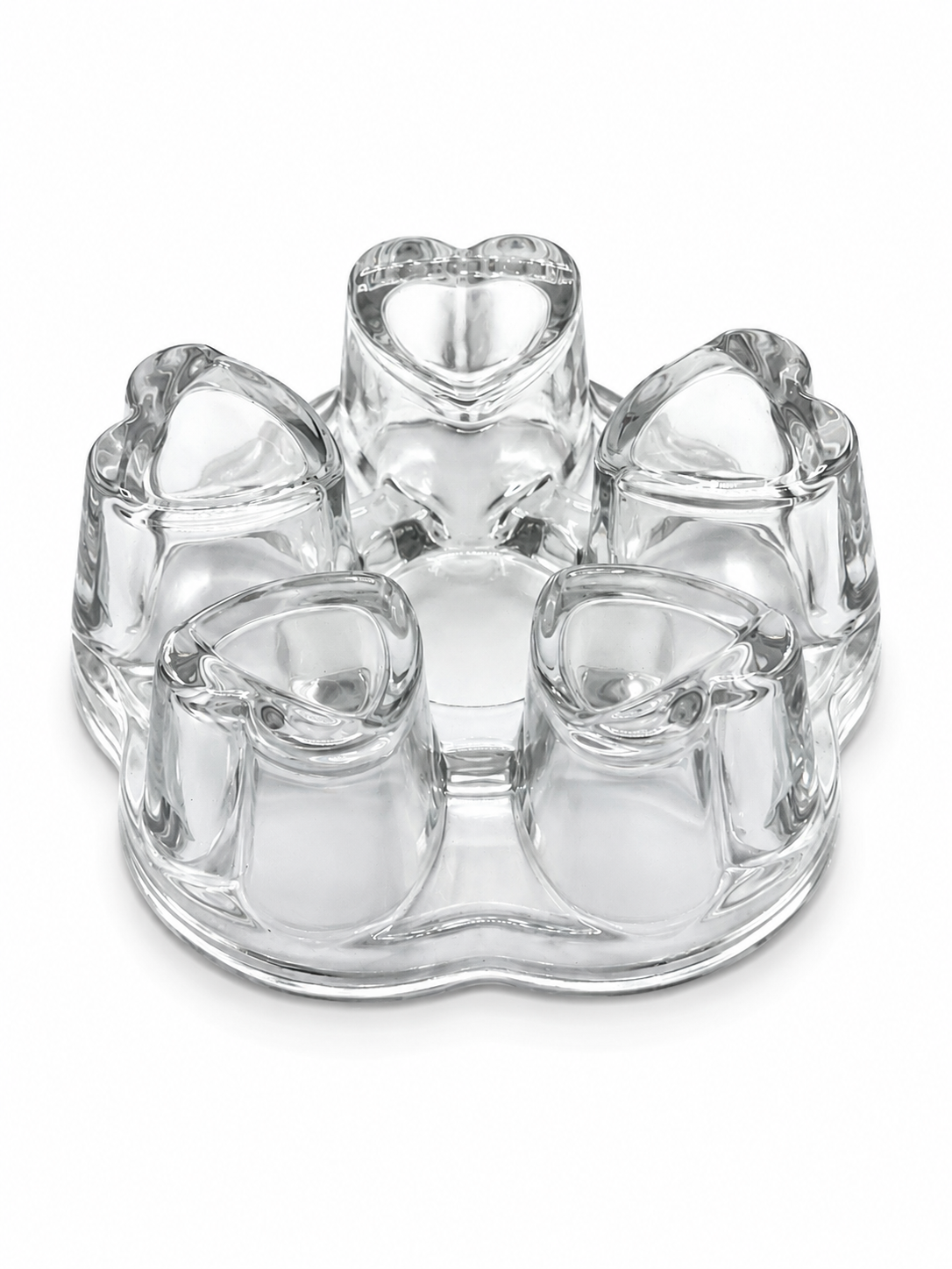 Transparent Glass Teapot Warmer Stand with Candle Holder