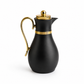 Classic Elegance Thermal Flask – Matte Black & Gold